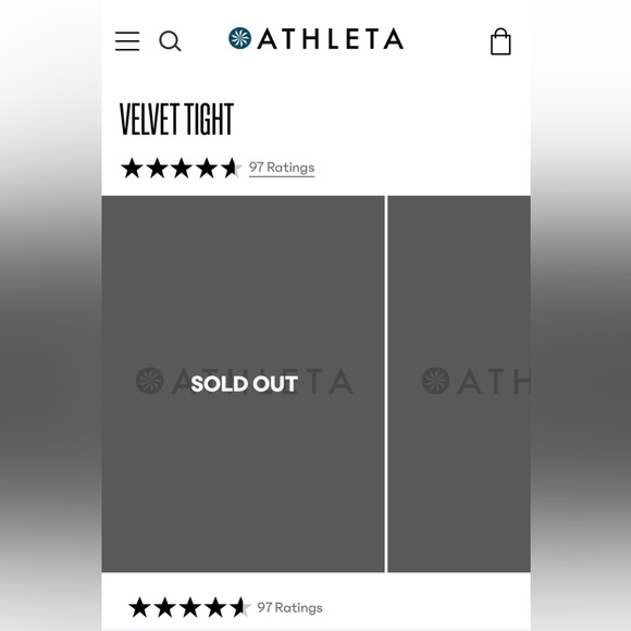 ATHLETA Elation Black Velvet Tight - Picture 6 of 12